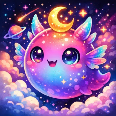 A vibrant cartoon cat with expressive eyes and colorful fur, designed as a unique user avatar.
